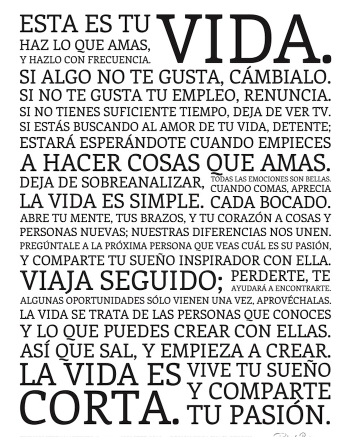 Manifesto de Holstee